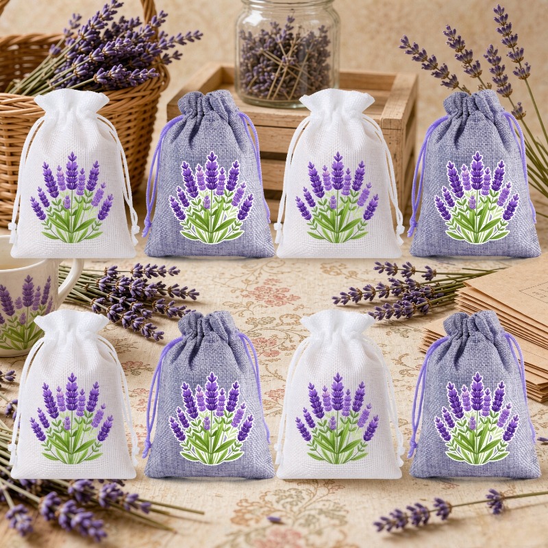 8pcs White Purple Drawstring L - đánh giá và giá Home Fragrance Linen