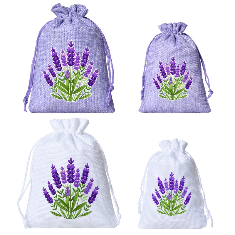 8pcs White Purple Drawstring L - đánh giá và giá Home Fragrance Linen